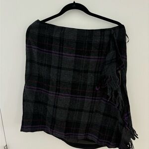 Lauren Ralph Lauren Gray and Purple Plaid Garment